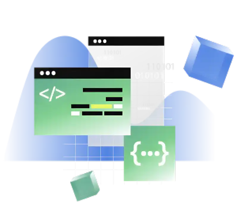 Image of different coding blocks being place above eachother